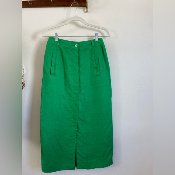 Vintage Liz Claiborne linen midi skirt - Picture 1 of 7